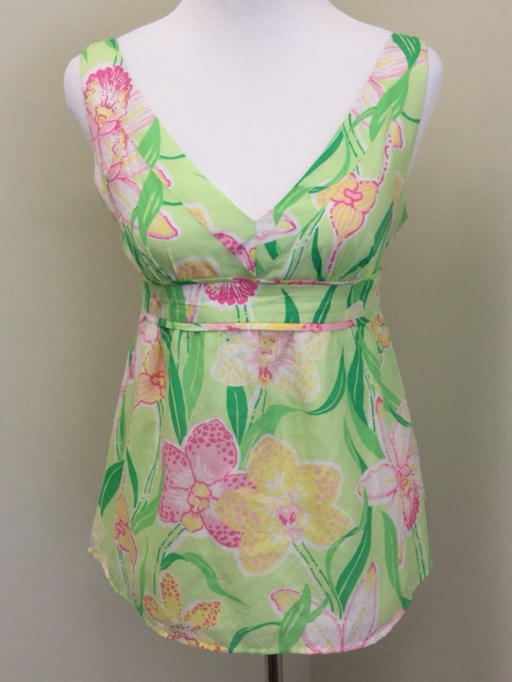 Vintage Lilly Pulitzer Floral Silk blend Blouse